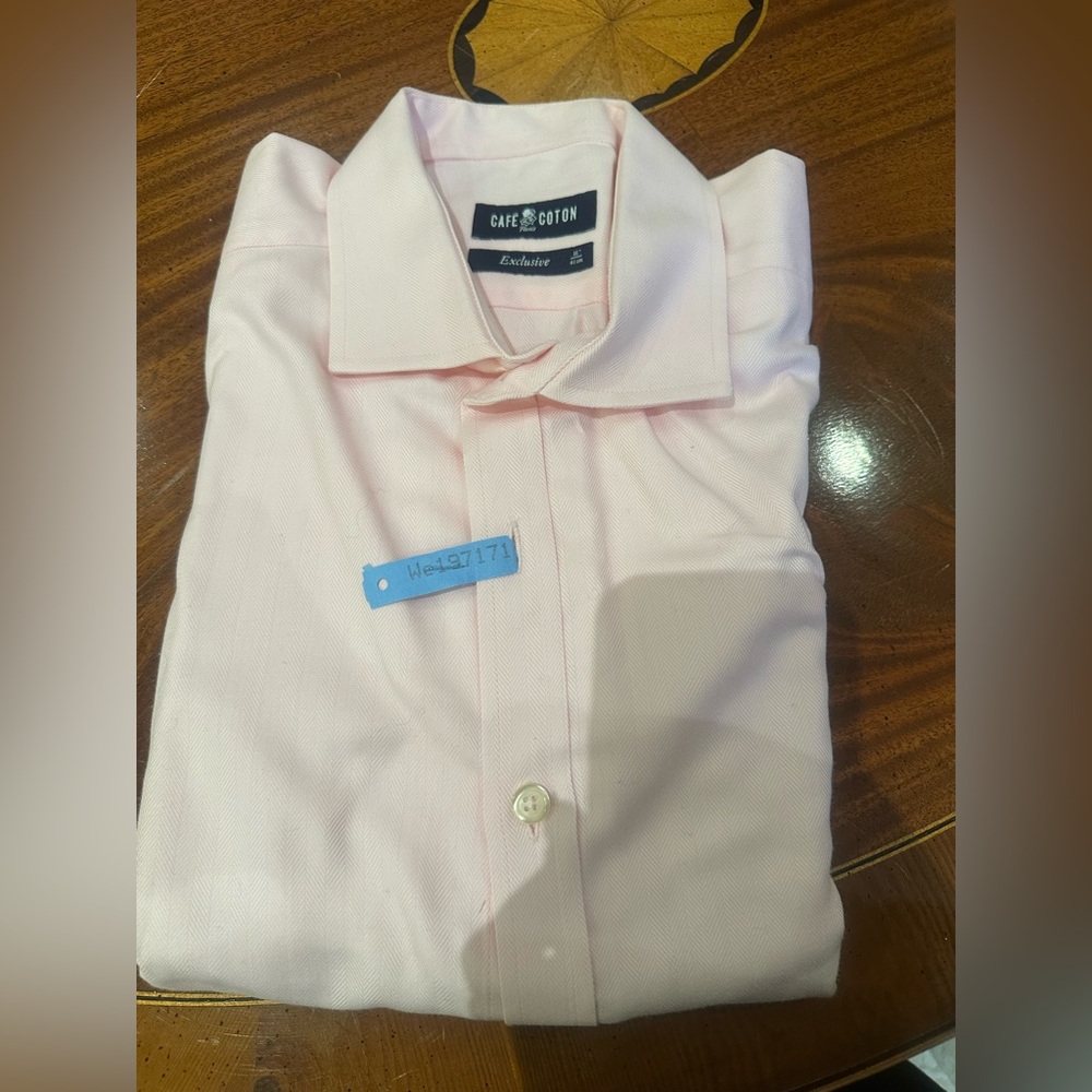 Light pink cafe cotton shirt